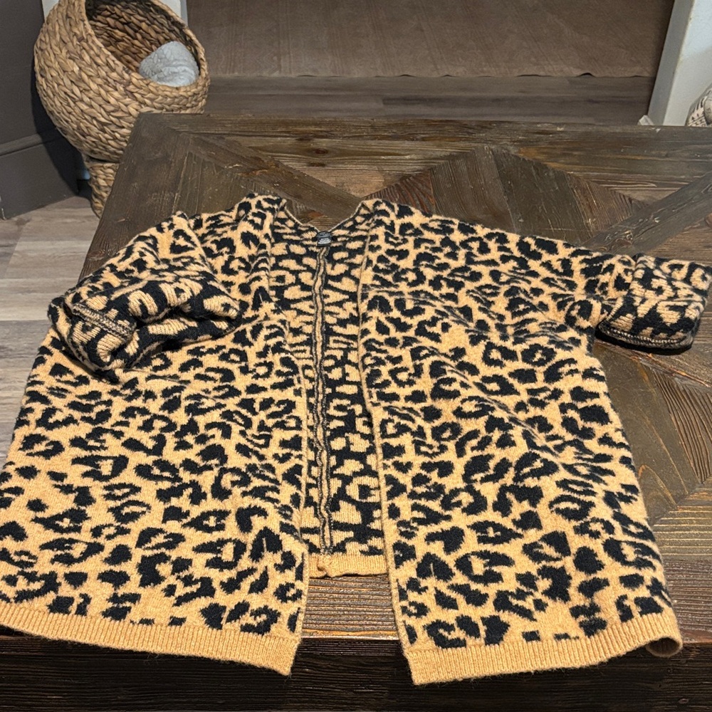 Leopard Print Women's Cardigan